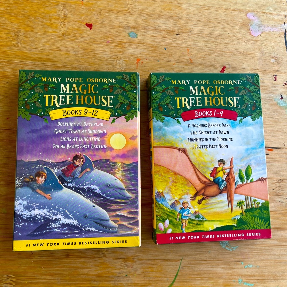 GREAT CONDITION- HARDLY TOUCHED! CHILDREN BOOKS! MAGIC TREE HOUSE 1-4 & 9-12